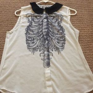 Rib cage tank top